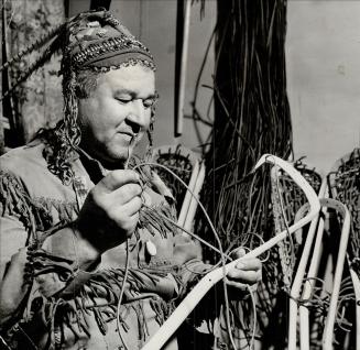 The Mohawk, one of the brilliant lacrosse-playing Martins, scalped a good many palefaces in his active playing days