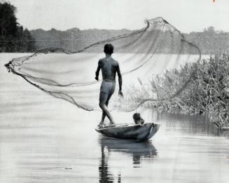 The Amazonian Basin, where these young AmerIndians fish in the ancient way, is being opened to the traveller on organized tours of all kinds. But ther(...)