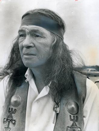 Apache Chief Nino Cochise, a grandson of the famed warrior of the last century, makes his home in Tucson between his films and his television stints