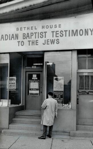 Toronto Baptist centre for Jewish Evangelism, U