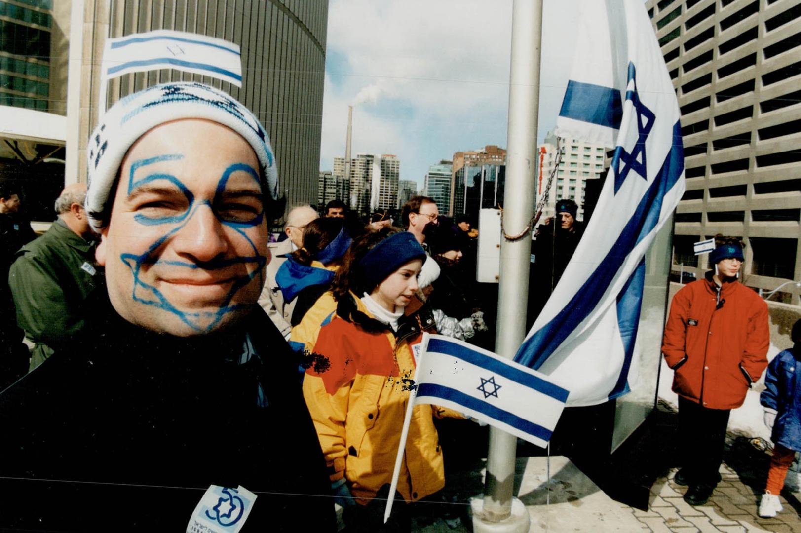 Nathan Phillips Square 50 days until 50th anniversary of Israeli independence