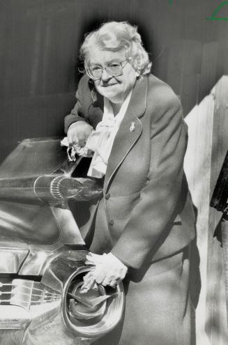 Car buff: Elizabeth Aleen Aked owns four cars, including a 1959 Cadillac