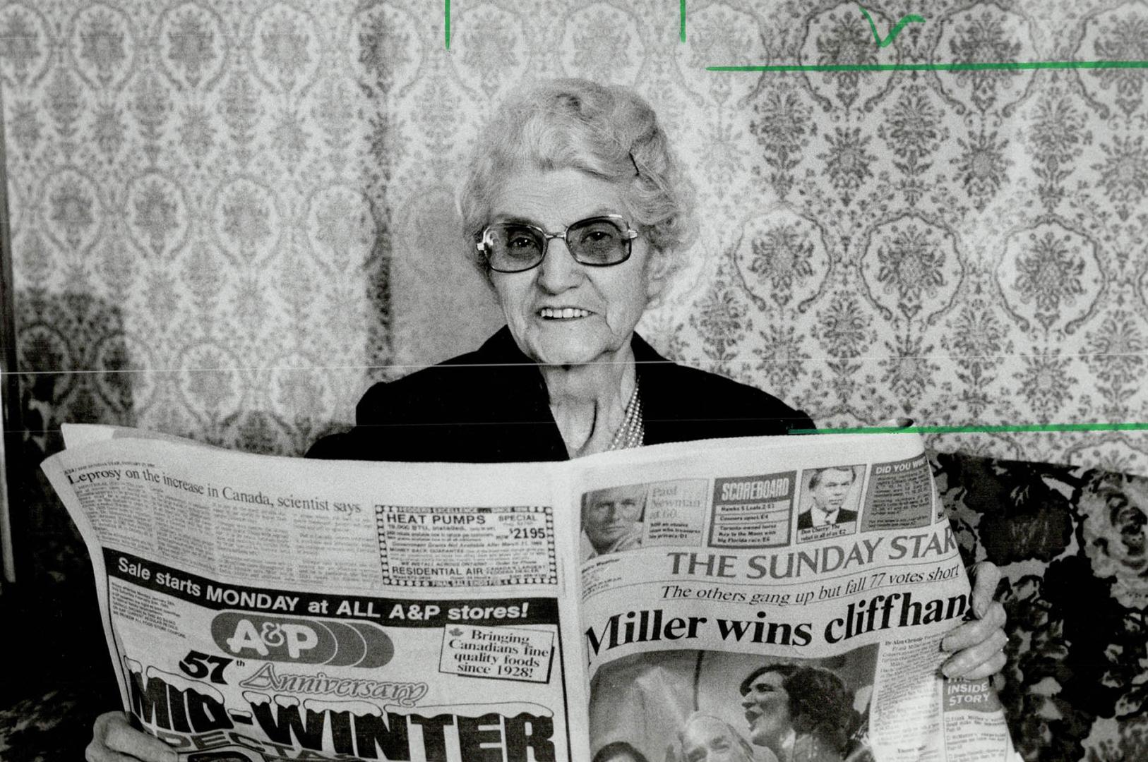 Emma Chateauvert has been a daily Toronto Star subscriber for 50 years