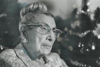 Christmas past: Mrs. Bertha Tweft is 102 years old and for her the thoughts of Christmas are long, long thoughts