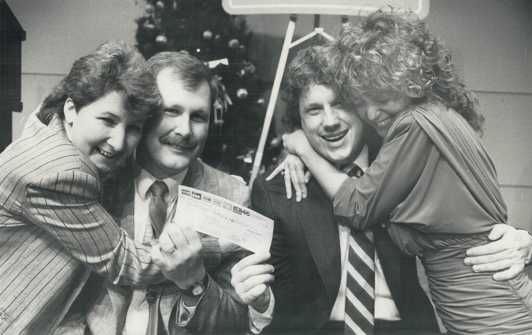 Million dollar smiles, Mike Hutchinson and Jeffrey Street say this will be a Christmas they won't forget