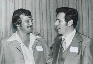 Loto $100,000 winners Harry Tiller (left) and Chris Kennedy S