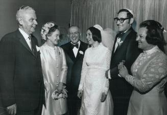 Rabbi's daughter weds, Former prime minister John Diefenbaker and Mrs