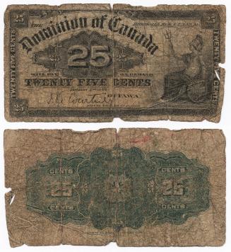 Dominion of Canada 25 cent banknote