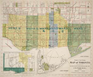 Foster's vest pocket map of Toronto.