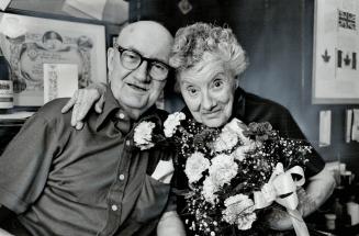Celebrating their 65th wedding anniversary last Friday were Sydney Clay and his wife Margaret, both 85, of Toronto