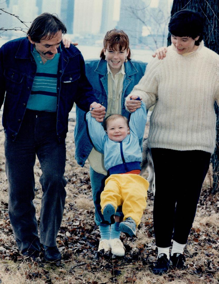 The heartbreak and expectation of in-vitro fertilization were worth three years of trying for parents Andre and Marcia Crist, above, enjoying an outin(...)