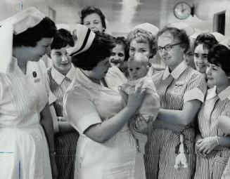 St. Joseph's Hospital nurses say goodbye to Gerry Markovich, Five-month-old baby underwent rare esophagus operation at birth