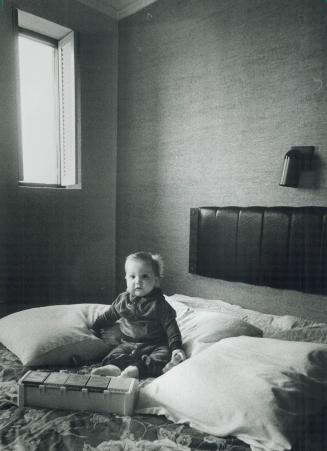 Waiting for new kidney, Neil Pacquette, 16 months old, has already had one kidney transplant that failed