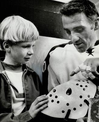 Of the most exciting moments at Leaf Gardens came when Stephen met Tor Maple Leaf goalie Jacques Plante