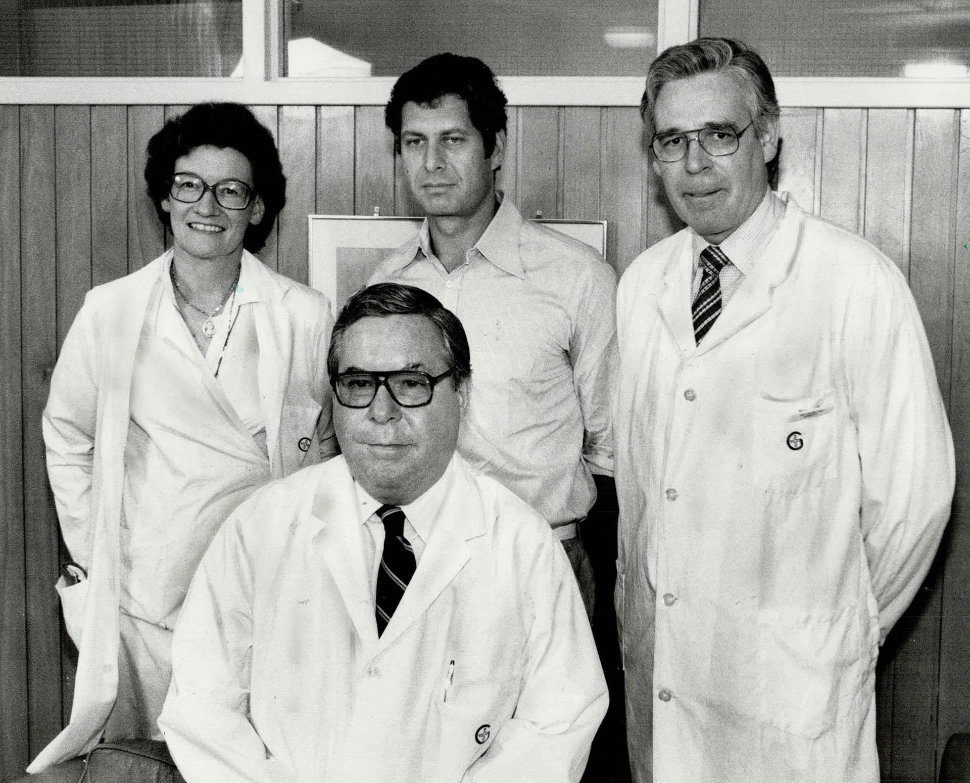 The winning team: Dr. Sally Teasdale, left, Dr. Hartley Garfield ...