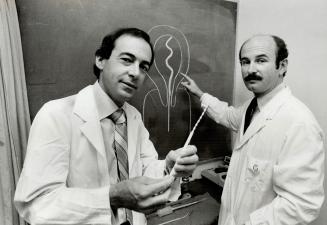 Menopause specialists: Dr. Charles Gold (left) and Dr. Ray Osborne run newly opened Mature Women's Clinic at Toronto General Hospital. They support es(...)