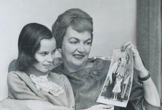 After second operation to complete correction of the heart defect with which she was born, 10-year-old Mary Cowling sits with her mother, Mrs. Pamela (...)