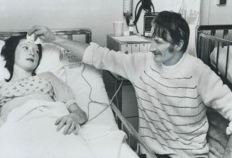Out of intensive care four days after she had open-heart surgery, 14-year-old Barbara Cantwell of Bell Island, Nfld