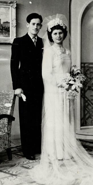 John and Bride at 1948 marriage