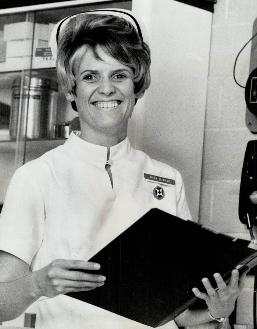22-year-old Beverly Dickie was almost blind two years ago, After a cornea transplant she can now read temperature on a thermometer