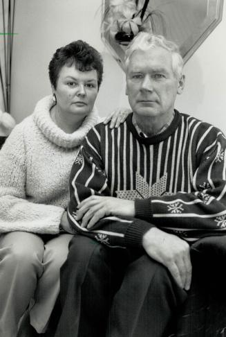 Seek lead: Audrey and Cyril McAndrew are checking tip on daughter Kim