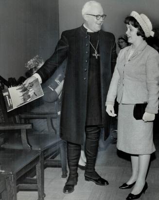 Dr. Mary Preston (wife of Dr. Chas. Preston) with Bishop F. N. Wilkinson