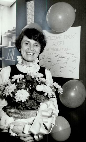 No windfall: Nurse Alice Kolisnyk will donate back pay to a radiation scientist