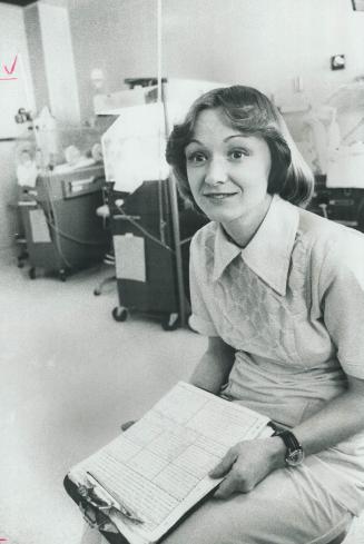 Mrs. Janice Gash, above, of the neonatal transport team at the Hospital for Sick Children, says that child birth at home, rather than in a hospital, p(...)