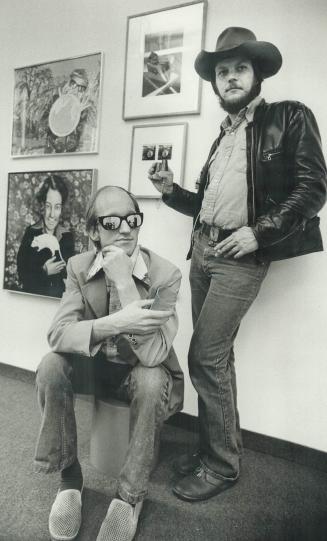 Artists/photographers David Hlynsky (left), Michael Sowdon