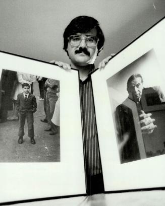 Views of a multicultural Canada, Vincenzo Pietropaolo displays two of his portraits, on display at Gibson House
