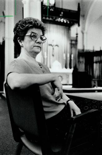 Sister Johanna D'Agostino, a member of the Loretto order of nuns and chaplain at the University of St
