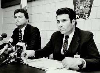 Acting Insp. Noel Catney (Left) of Peel Regional Police intelligence and (right) Supt Barry King