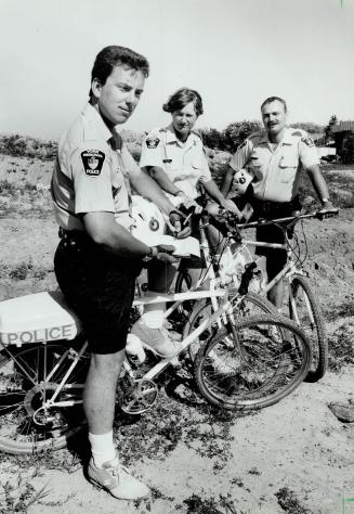 Biker Force: From left are three members of the York Regional Police BIKES unit: Constables Garry Vosburg, Shelly Rogers and Ben Hengeveld