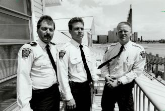 Peel Police Marine Unit (L) Mark Crawley, (M) Greg Teague, (R) Dave Kennedy