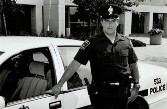 Constable Dan Lampert York Regional Police wearing new navy-colored shirt