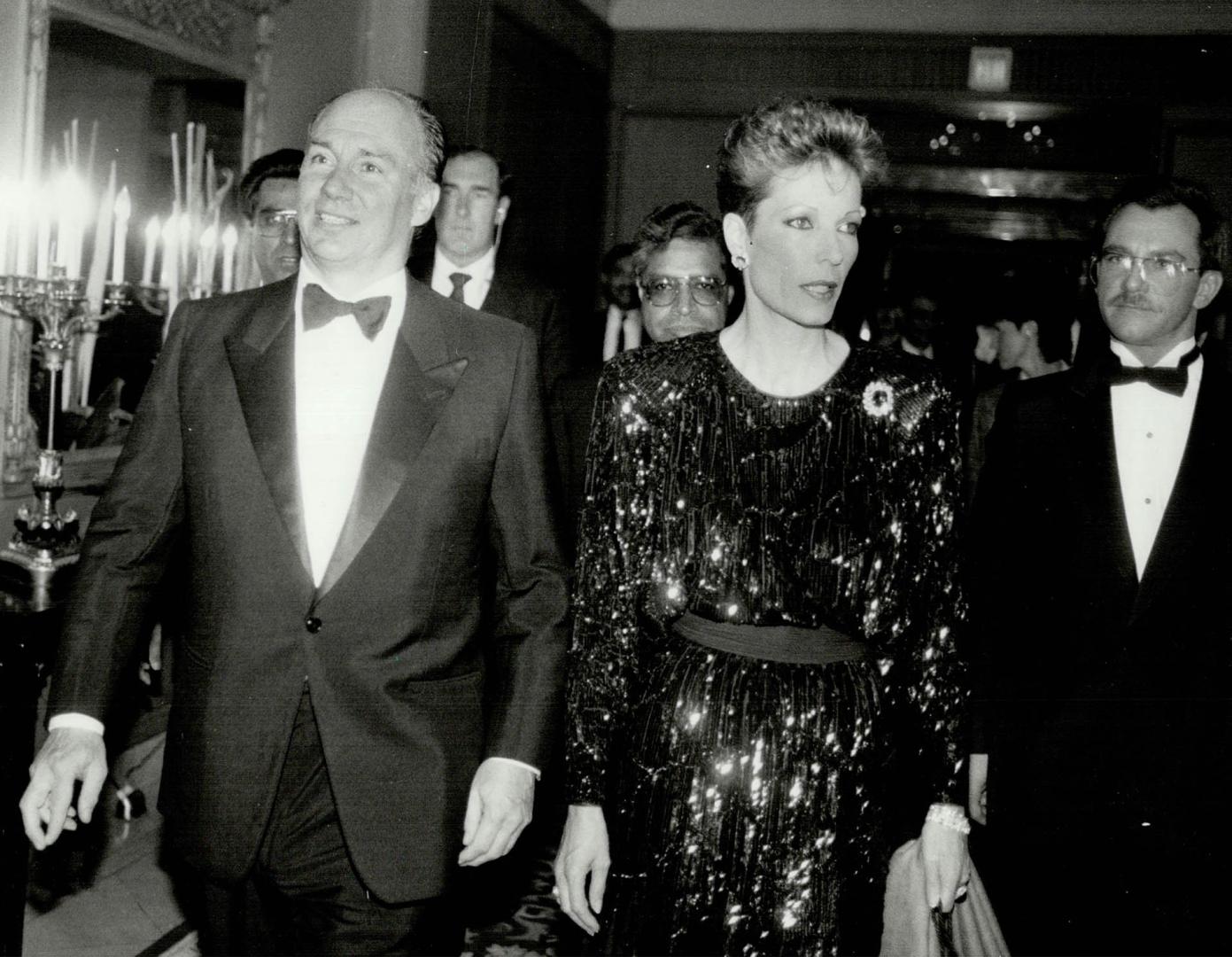 In Toronto last year, the Aga Khan and his wife Begum Salinah attended a banquet in their honor