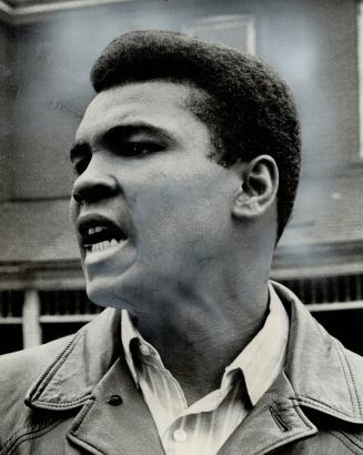 Muhammad Ali, formerly Cassius Clay, shows a face upmarked by career in boxing