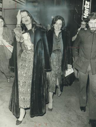 Princess Yasmin Aly Khan (left) with her Pal Margaret Trudeau