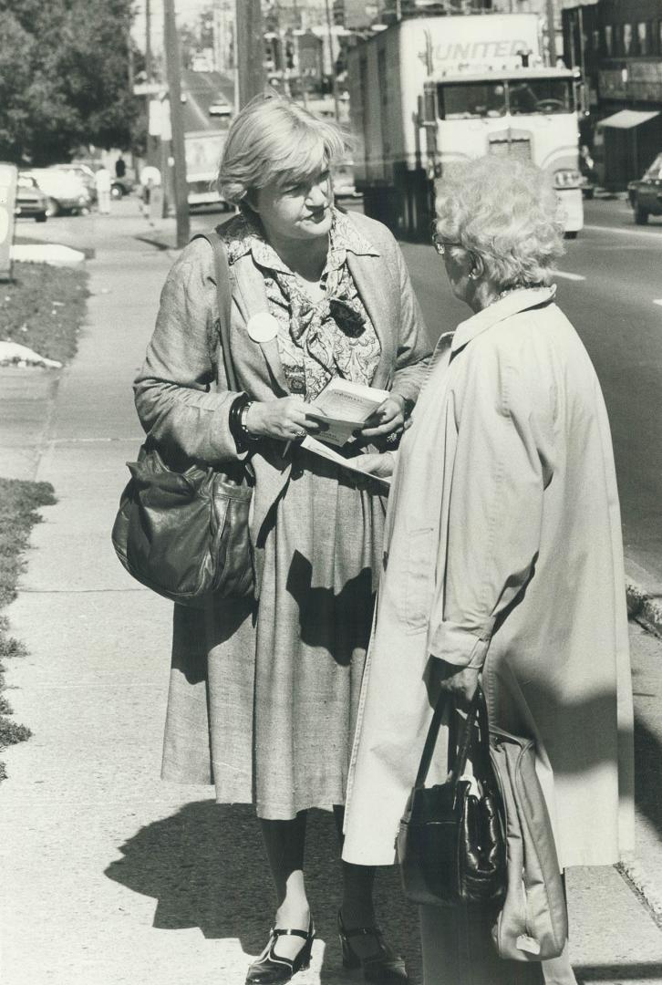 Liberal Doris Anderson mainstreets on Bathurst