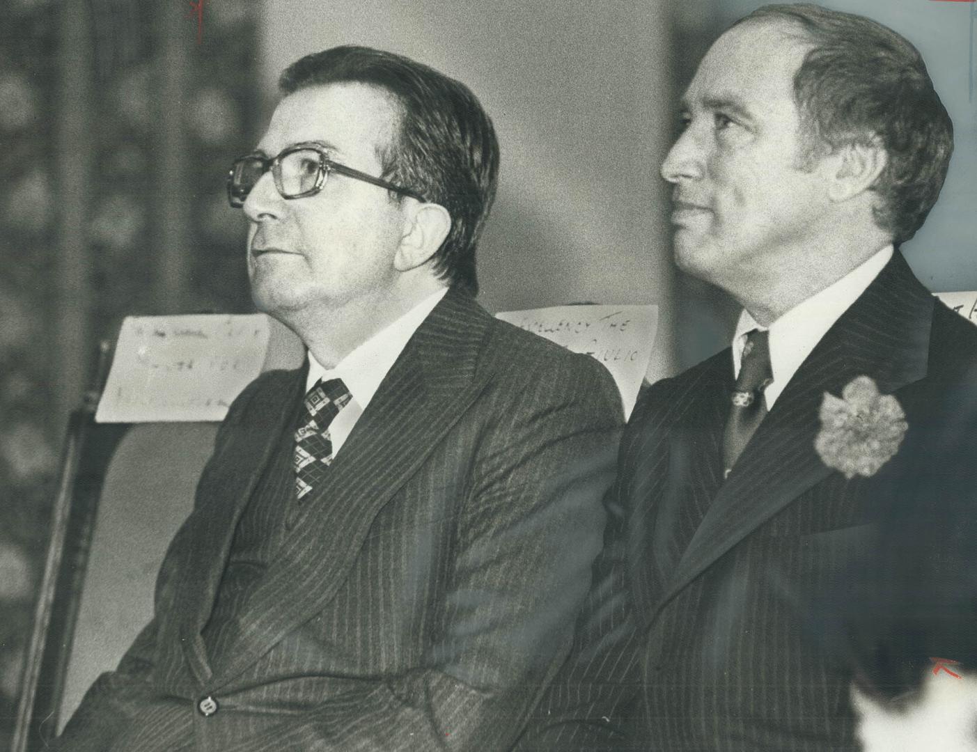 Two Prime Ministers later joined more than 2,000 people in a nearby banquet hall where Andreotti (left) urged Italian Canadians to remain mindful of h(...)
