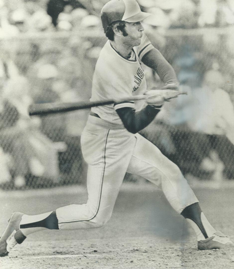 Blue Jay's Bob Bailor uses exaggerated, open batting stance, but as long as I can still see my left foot when I'm ready to swing, I'am okay