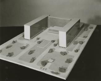 G. Beer and Aldo Cervi entry, City Hall and Square Competition, Toronto, 1958, architectural model