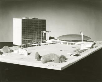 Robert G. Warren entry, City Hall and Square Competition, Toronto, 1958, architectural model
