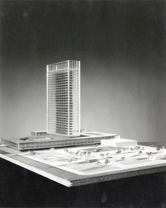 Costa DeCavalla entry, City Hall and Square Competition, Toronto, 1958, architectural model