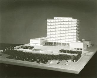 S. Nakazawa entry, City Hall and Square Competition, Toronto, 1958, architectural model