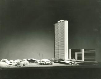 A. Schwelm entry, City Hall and Square Competition, Toronto, 1958, architectural model