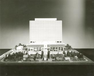 Denji Nakamura entry, City Hall and Square Competition, Toronto, 1958, architectural model