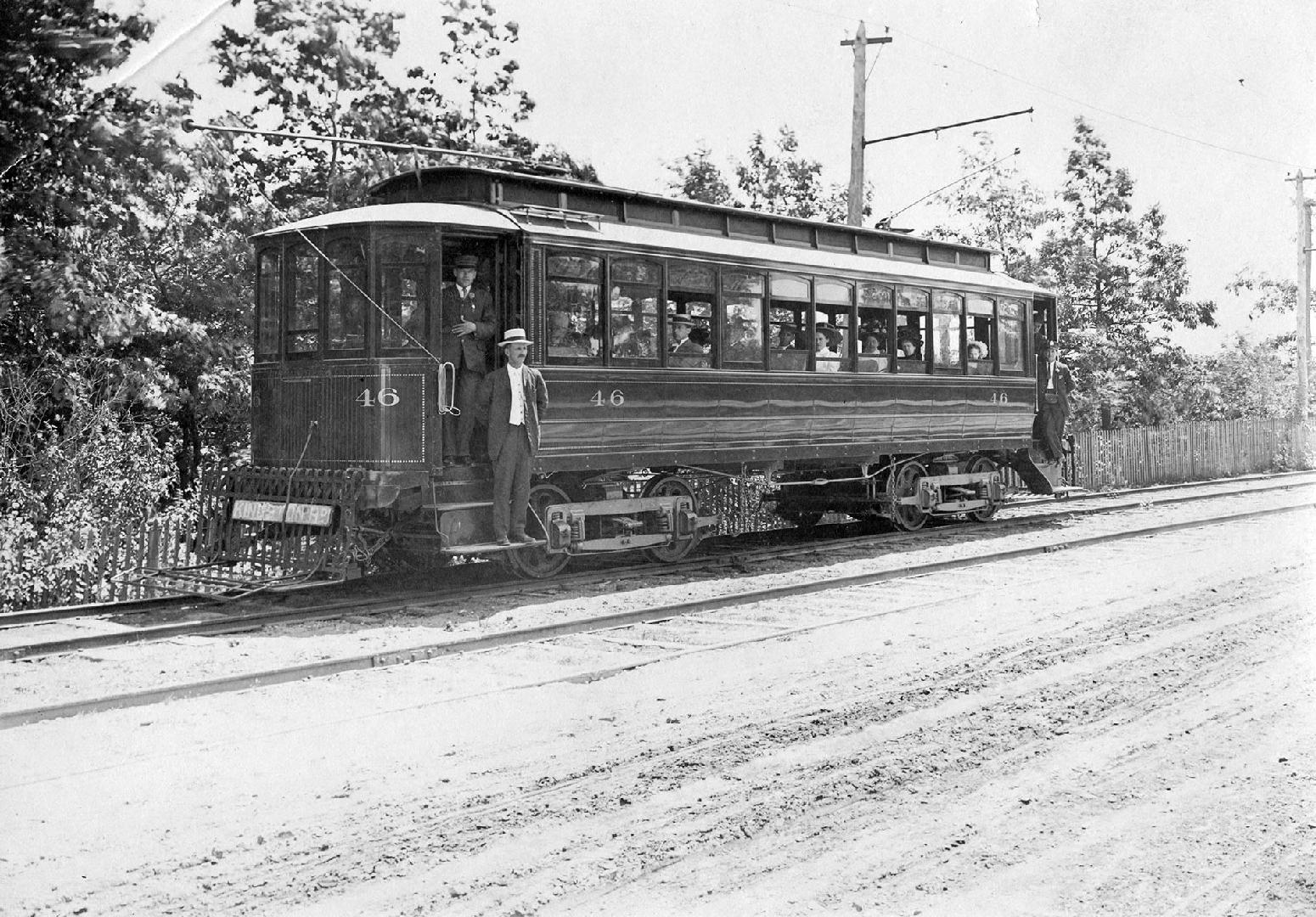T. & Y.R.R., Scarborough Division, #46, on Kingston Road, near Faircroft Boulevard (Stop 21)