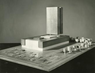 P. Haas entry, City Hall and Square Competition, Toronto, 1958, architectural model