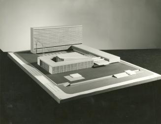 Jean-Louis Fayeton entry, City Hall and Square Competition, Toronto, 1958, architectural model